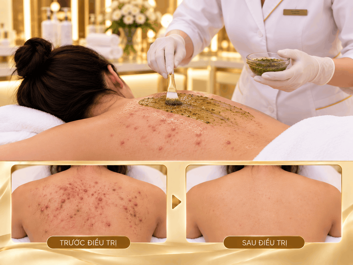 Điều trị mụn lưng